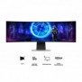Samsung G95SD, 124,5 cm 49", 5120 x 1440 pixels, Dual QHD, OLED, 0,03 ms, Argent