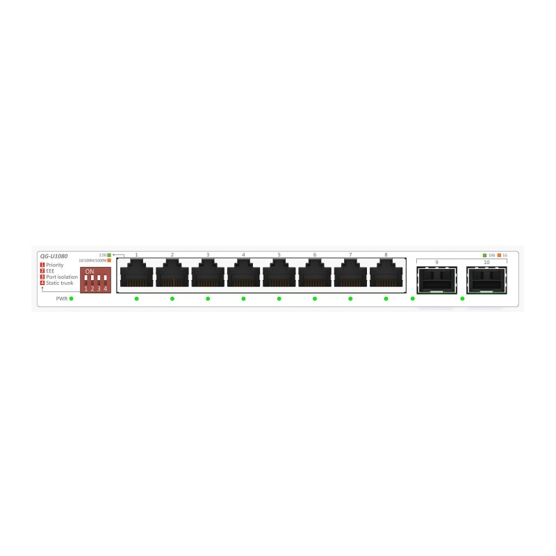 ASUS QG-U1080, Non-géré, 2.5G Ethernet 10010002500