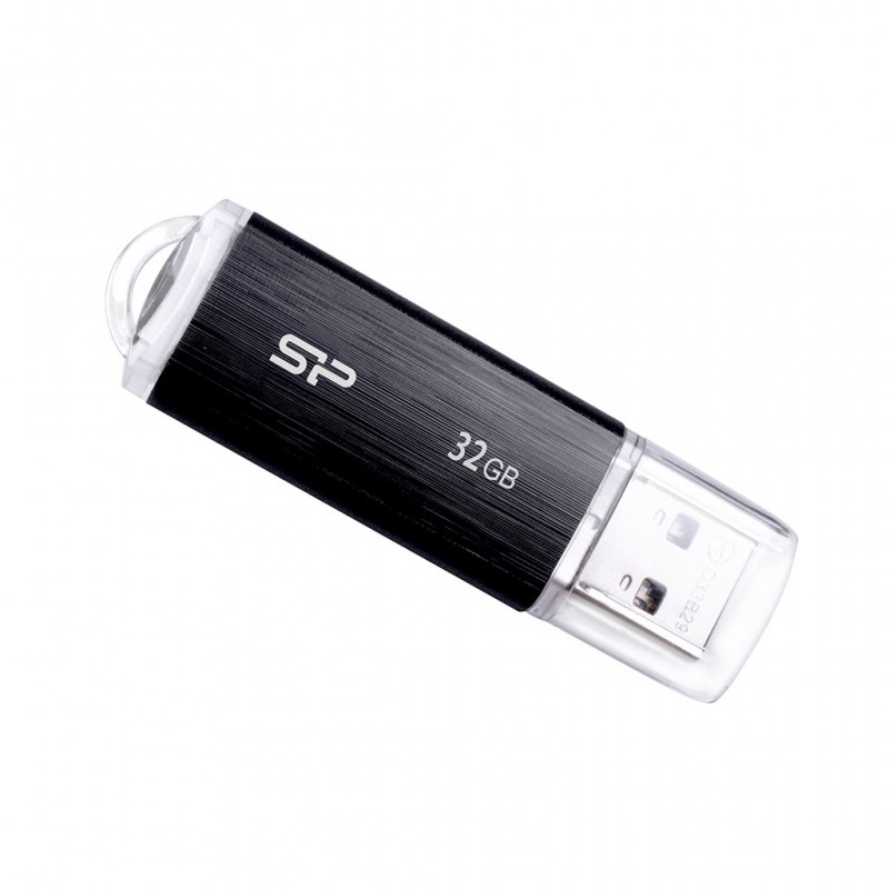 Silicon Power Ultima U02, 32 Go, USB Type-A, 2.0, Casquette, 8 g, Noir