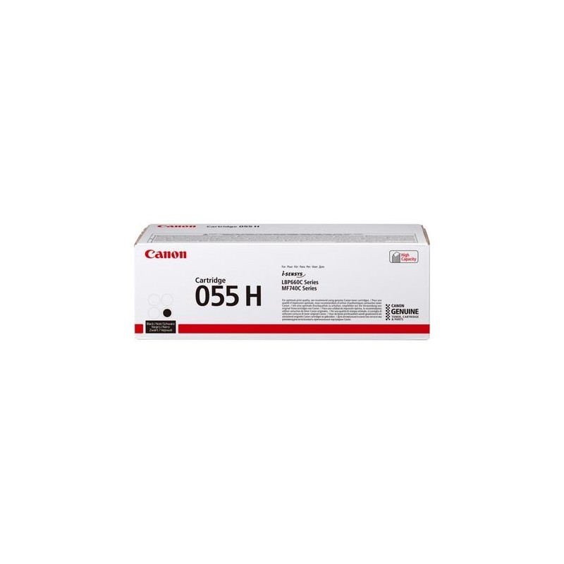 Canon 055H, 7600 pages, Noir, 1 pièce