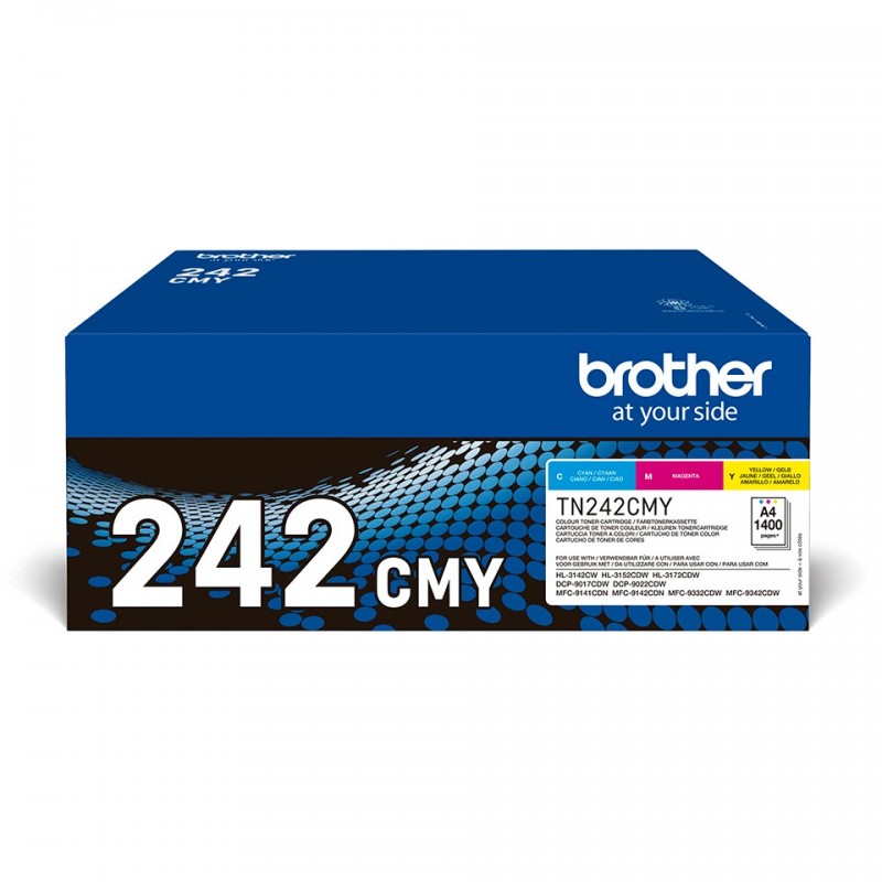 Brother TN-242CMY, 1400 pages, Cyan, Magenta, Jaune, 1 pièce