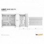 Be Quiet! Light Base 900 FX Blanc | Boîtier PC ARGB vitré, Mini ITX Micro ATX ATX E-ATX XL-ATX, 4 ventilateurs Light Wings 140 mm PWM, Full Tower, PC, Blanc, ATX, EATX, micro ATX, Mini-ITX, XL-ATX, Acrylonitrile-Butadiène-Styrène , Verre, SGCC, Jouer