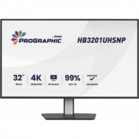 Iiyama ProGraphic HB3201UHSNP-B1, 80 cm 31.5", 3840 x 2160 pixels, 4 ms, Noir