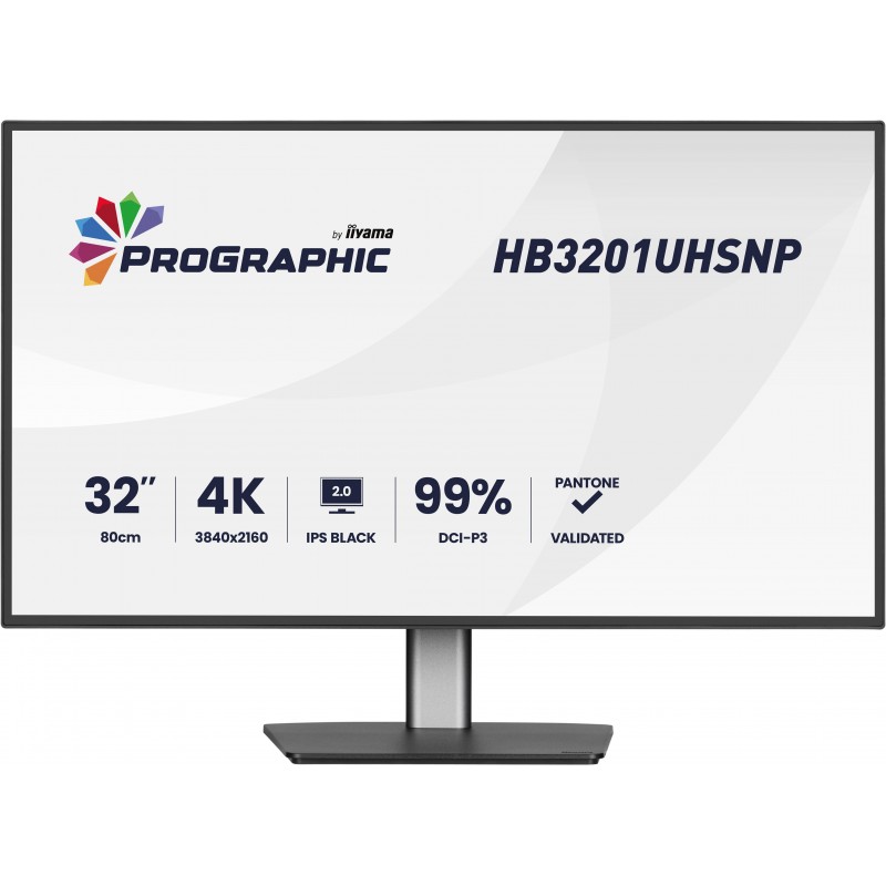 Iiyama ProGraphic HB3201UHSNP-B1, 80 cm 31.5", 3840 x 2160 pixels, 4 ms, Noir