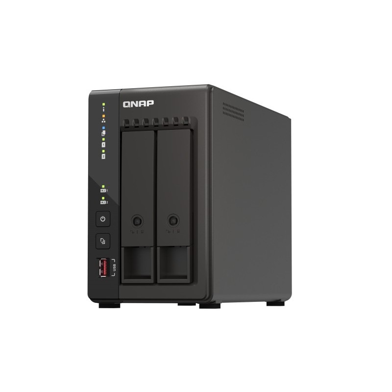 QNAP TS-253E, NAS, Tower, Intel® Celeron®, J6412, 8 Go, 0 To