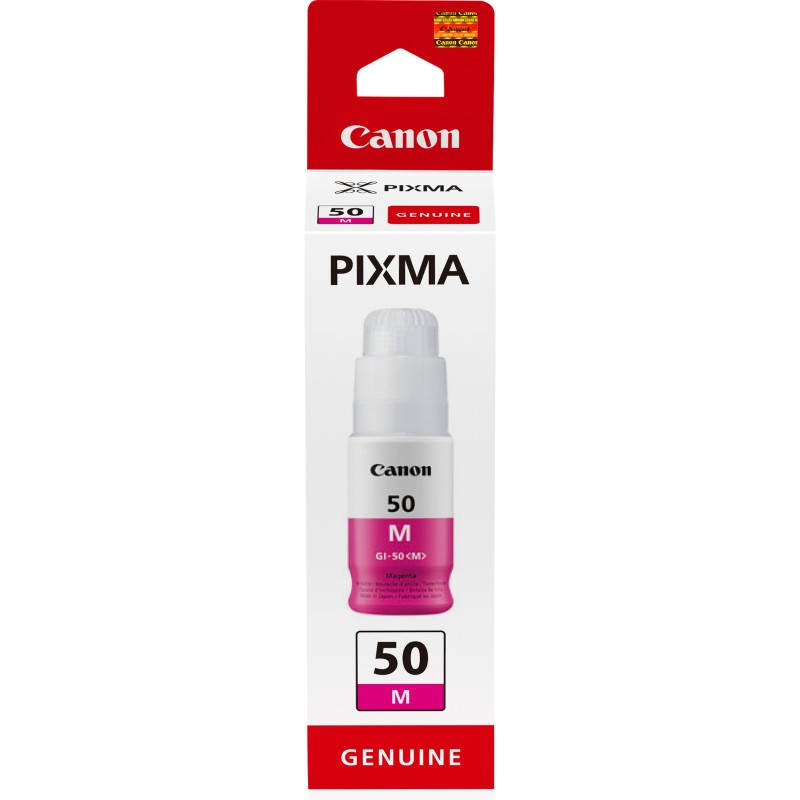 Canon GI-50 M, haut rendement, bouteille d'encre, Magenta, Magenta, Encre à pigments, 1 pièce, 7700 pages