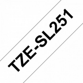 Brother TZESL251, Noir sur blanc, Chine, 5 année, Brother, PTE500, PTE550W, PTE800W, PTP750WVP, PTP900, PTP900W, PTP950NW P-touch EDGE, 2,4 cm