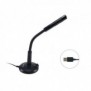 Equip 245340, Microphone de table, -47 dB, 100 - 16000 Hz, 2200 Ohm, Avec fil, USB