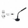 Equip 245340, Microphone de table, -47 dB, 100 - 16000 Hz, 2200 Ohm, Avec fil, USB