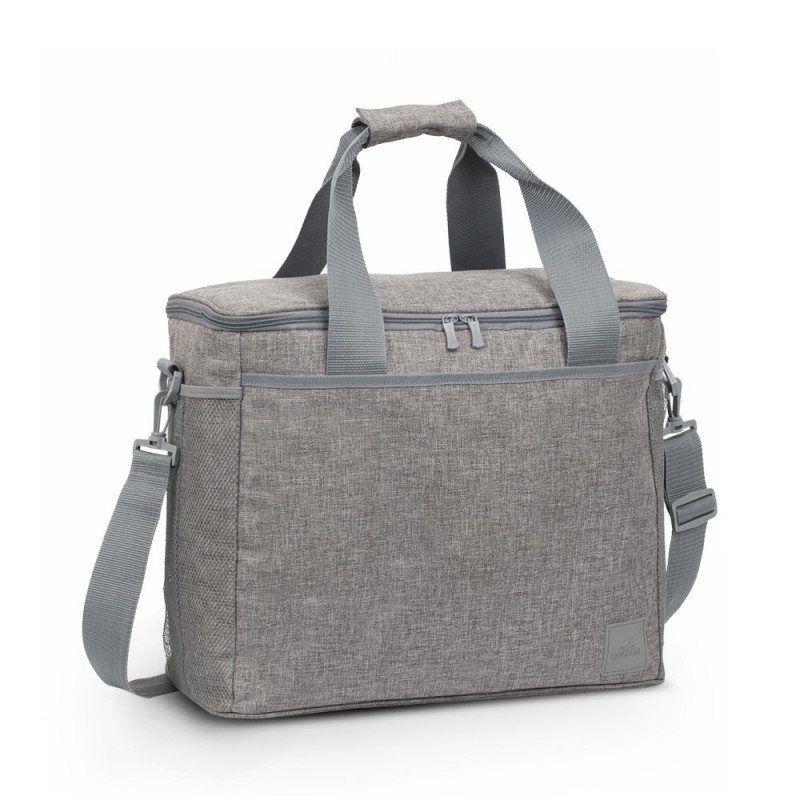rivacase 5736, Sac thermique, 30 L, Gris, Tissu, Polyester, Poly-acétate de vinyle , Poly-acétate de vinyle , 430 mm