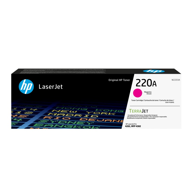 HP Toner LaserJet magenta authentique 220A, 1800 pages, Magenta, 1 pièce