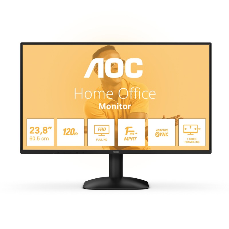 AOC 24B31H, 60,5 cm 23.8", 1920 x 1080 pixels, Full HD, 4 ms, Noir