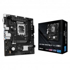 ASRock H610M-HDVM.2 D5 Gen5, Intel, LGA 1700, Intel Core i7 12th Gen, Intel Core i5 14th Gen, Intel Core i5 13th Gen, Intel Core i5 12th Gen,..., DDR5-SDRAM, 128 Go, DIMM