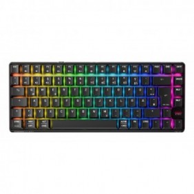 Cherry XTRFY K33 Compact Wireless, Sans fil, USB + RF Wireless + Bluetooth, Mem-chanical key switch, QWERTZ, LED RGB, Noir