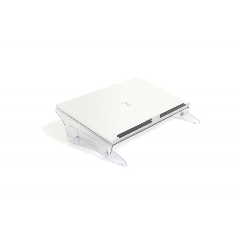 Bakker FlexDesk 630 Document HolderWriting Slope, Acrylique, Plastique, Caoutchouc, Acier, 110 - 180 mm, Transparent, Blanc, 515 mm, 380 mm, 5 mm