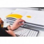 Bakker FlexDesk 630 Document HolderWriting Slope, Acrylique, Plastique, Caoutchouc, Acier, 110 - 180 mm, Transparent, Blanc, 515 mm, 380 mm, 5 mm