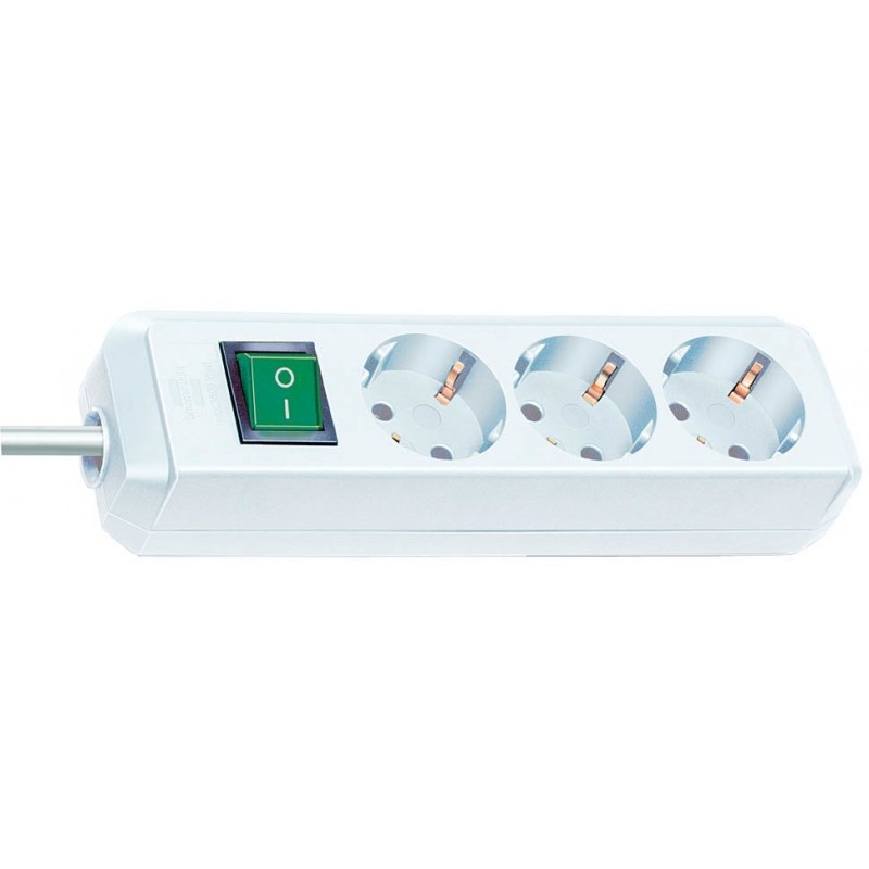 Brennenstuhl 1152320400, 3 m, Blanc, 3 sortie CA, Blanc