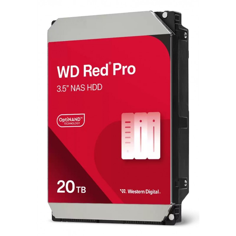 WD Red Pro WD202KFGX, 20 To, 7200 trmin, 512 Mo, 3.5", Série ATA III