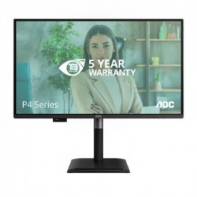AOC Q27P4U, 68,6 cm 27", 2560 x 1440 pixels, Wide Quad HD, 4 ms, Noir
