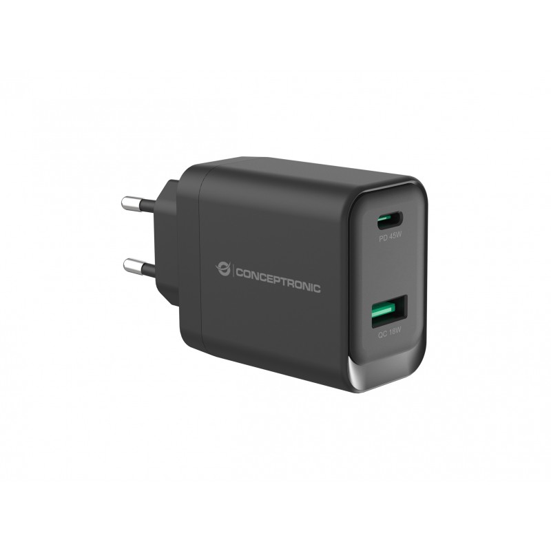Conceptronic ALTHEA20B45, Intérieure, Secteur, 20 V, Noir