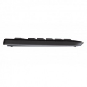 Cherry KC 1000, Taille réelle 100 %, Avec fil, USB, QWERTY, Noir