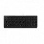 Cherry KC 1000, Taille réelle 100 %, Avec fil, USB, QWERTY, Noir