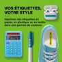 Dymo LetraTag 200B étiqueteuse Bluetooth | Imprimante d'étiquettes compacte | Se connecte à iOS et Android à l'aide de technologie Bluetooth sans fil | Inclut 2 rubans pour étiquettes, Thermique directTransfert thermique, 160 x 160 DPI, 7 mmsec, Sans