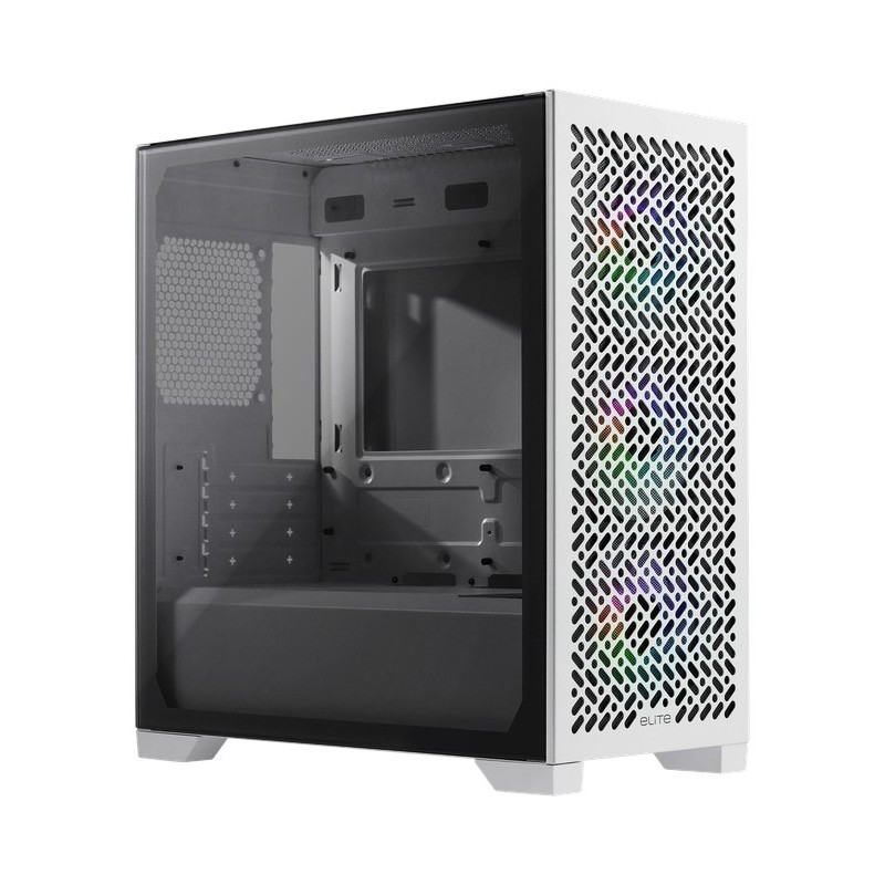 Cooler Master Elite 302, Mini Tower, PC, Blanc, micro ATX, Mini-ITX, Acier, Gaming