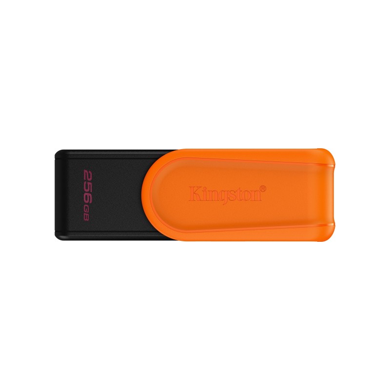 Kingston DataTraveler 256GB Portable USB 3.2 Gen 1 Exodia S NoirOrange, 256 Go, USB Type-A, 3.2 Gen 1 3.1 Gen 1, Pivotant, 8,72 g, Noir, Orange