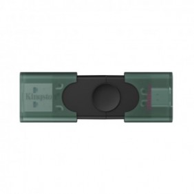 Kingston DataTraveler 256 Go USB-A + USB-C 3.2 Gen 1 DuoG2, 256 Go, USB Type-A USB Type-C, 3.2 Gen 1 3.1 Gen 1, Autres, 10 g, Noir, Vert