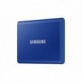 Samsung Portable SSD T7, 1 To, USB Type-C, 3.2 Gen 2 3.1 Gen 2, 1050 Mos, Protection par mot de passe, Bleu