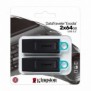 Kingston DataTraveler ® Exodia Noir et Turquoise - 2 unités - Clé USB 3.2, 64 Go, USB Type-A, 3.2 Gen 1 3.1 Gen 1, Casquette, 22 g, Noir, Turquoise