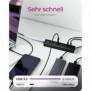 ICY BOX IB-HUB1737-C3, USB 3.2 Gen 1 3.1 Gen 1 Type-C, USB 3.2 Gen 1 3.1 Gen 1 Type-A, USB 3.2 Gen 1 3.1 Gen 1 Type-C, 5000 Mbits, Noir, Aluminium, Chine