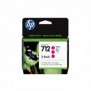 HP Pack de 3 cartouches d'encre DesignJet 712, magenta, 29 ml, Imprimantes HP DesignJet T210, T230, T250, T630, T650, A jet d'encre thermique, Magenta, Singapour, Malaisie, 119 mm, 46,2 mm