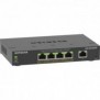 Netgear 5-Port Gigabit Ethernet High-Power PoE+ Plus Switch , Géré, L2L3, Gigabit Ethernet 101001000, Full duplex, Connexion Ethernet, supportant l'alimentation via ce port