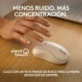 Logitech M240 Silent, Ambidextre, RF sans fil + Bluetooth, Blanc