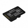 Kingston 64GB microSDXC Canvas Select Plus Gen3 100MBs A1 Adaptateur SD inclus, 64 Go, MicroSDXC, Classe 10, UHS-I, 100 Mos, Class 1