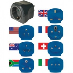 Brennenstuhl 1508160, Type C , Universel, 250 V, 50 Hz, 10 A, Noir