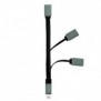 LogiLink UA0315, USB 3.2 Gen 1 3.1 Gen 1 Type-C, USB 2.0, USB 3.2 Gen 1 3.1 Gen 1 Type-A, 5000 Mbits, Noir, Gris, USB, 1 pièce