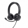 Trust HS-201, Avec fil, BureauCentre d'appels, 147 g, Casque, Noir