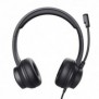 Trust HS-201, Avec fil, BureauCentre d'appels, 147 g, Casque, Noir