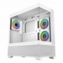 Cooler Master Elite 690 Wood, Midi Tower, PC, Blanc, ATX, ITX, micro ATX, Acier, Verre trempé, Bois, Gaming