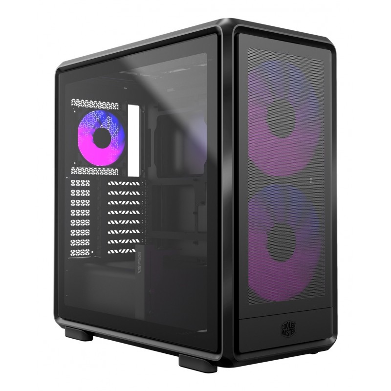 Cooler Master MasterFrame 600 Mesh, Midi Tower, PC, Noir, ATX, EATX, ITX, micro ATX, Mini-DTX, Mini-ITX, SSI CEB, Aluminium, SGCC, Verre trempé, Gaming