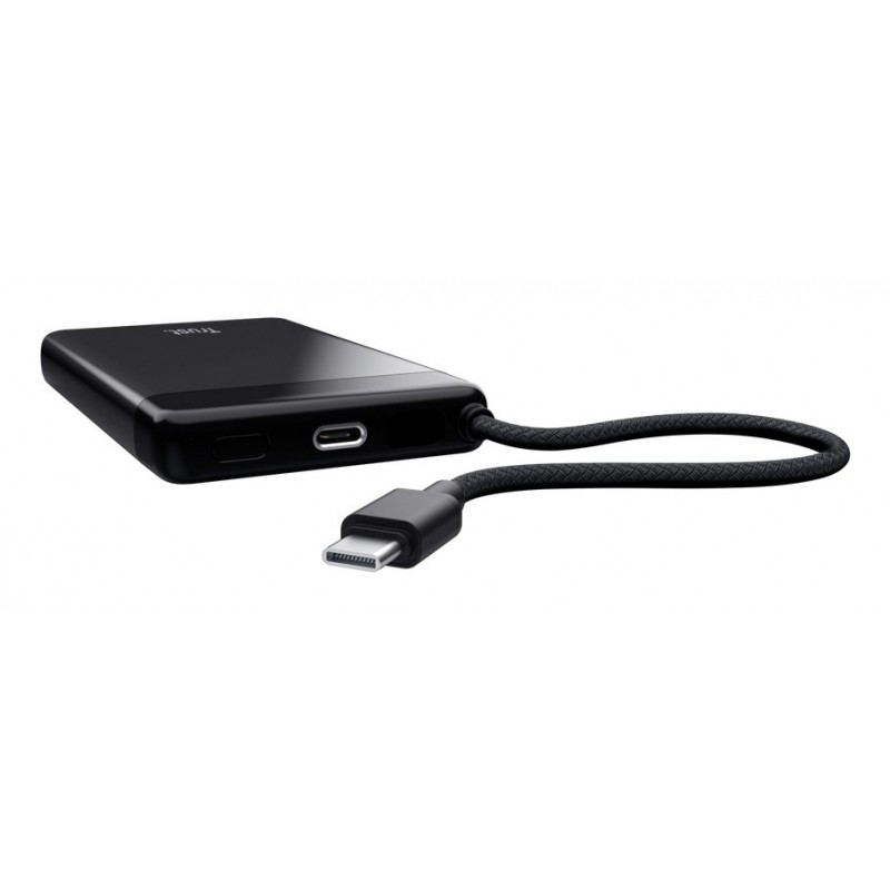 Trust 25880, 10000 mAh, Lithium-Ion Li-Ion, Power Delivery 3.0, Programmable Power Supply , 3,85 V, 20 W, Noir