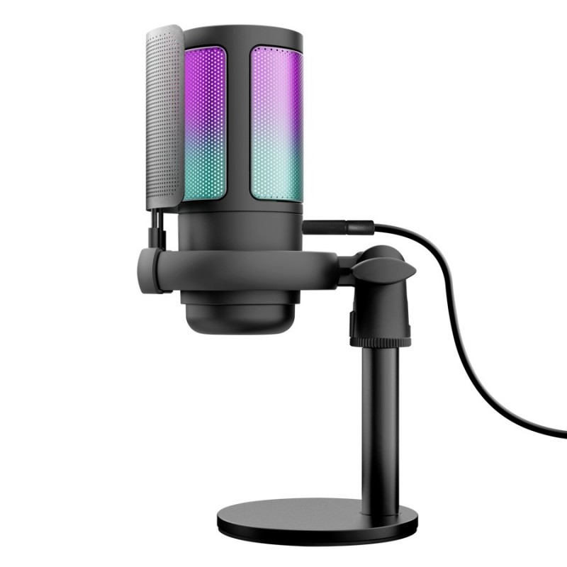 Trust GXT 238 Auron, Microphone pour podcast, 40 dB, 20 - 20000 Hz, 16 bit, 48 kHz, Rotatif