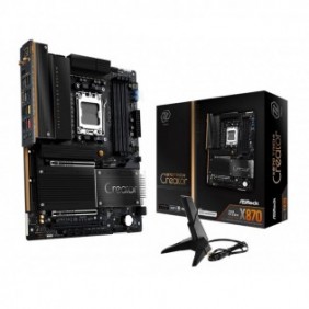 ASRock X870 Taichi Creator, AMD, Emplacement AM5, AMD Ryzen 7000 Series, AMD Ryzen 8000 Series, AMD Ryzen 9000 Series, DDR5-SDRAM, 256 Go, DIMM