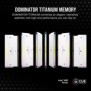 Corsair Dominator Titanium CMP32GX5M2B6000C30W, 32 Go, 2 x 16 Go, DDR5, 6000 MHz, 288-pin DIMM