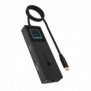 ICY BOX Spade Dock 4038, Avec fil, USB 3.2 Gen 2 3.1 Gen 2 Type-C, 100 W, 10,100,1000 Mbits, Noir, 10 Gbits