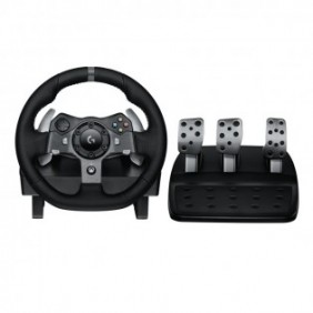 Logitech G 941-000123, Volant + pédales, PC, Xbox One, Xbox Series S, Xbox Series X, Croix directionnelle, AnalogiqueNumérique, Avec fil, USB