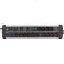 Brennenstuhl 1392000232, 3 m, Intérieure, Type E F, IP20, Noir, Argent, 14 sortie CA